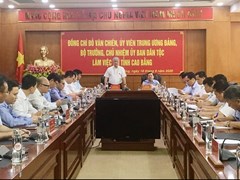 Bộ trưởng, Chủ nhiệm UBDT Đỗ Văn Chiến: Cao Bằng cần đưa nội dung Chương trình MTQG vào Nghị quyết Đại hội Đảng bộ tỉnh 
