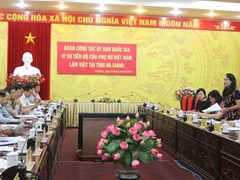 Ủy ban Quốc gia Vì sự tiến bộ của phụ nữ Việt Nam làm việc với tỉnh Hà Giang 